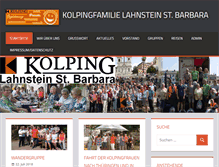 Tablet Screenshot of kolping-lahnstein.de